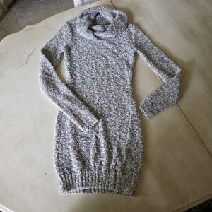 ✨ A.A.D MOSS Speckled Knit Cowl Neck Sweater Mini Dress ✨💎